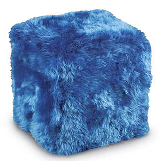 Auskin Lambskin Cube in Pacific color.