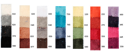 Zoeppritz Microstar Throw & Blanket - Color Chart